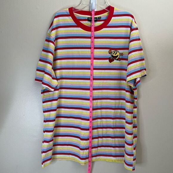 PacMan| XLarge| Unisex| Striped| Cotton| Retro| Y2K - Picture 3 of 11